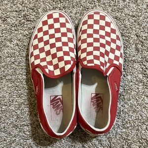 Women’s size 8 red checkered vans